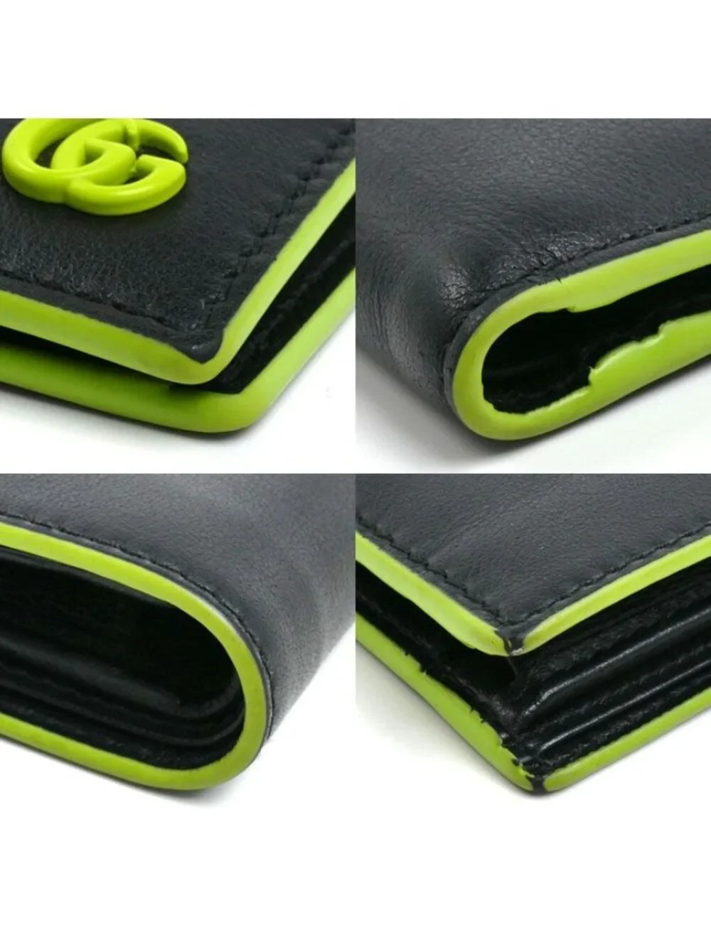 Gucci Double G Petit Marmont Bifold Wallet Black